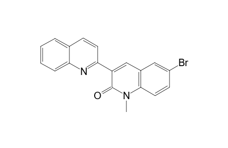 6-Bromanyl-1-methyl-3-quinolin-2-yl-quinolin-2-one