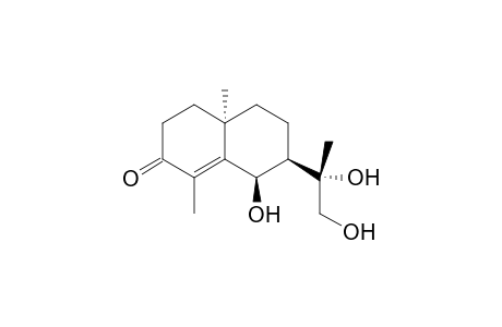 2,6-Dimethyl-10-hydroxy-9-(1,2-dihydroxyprop-2-yl)bicyclo[4.4.0]dec-1-en-3-one isomer