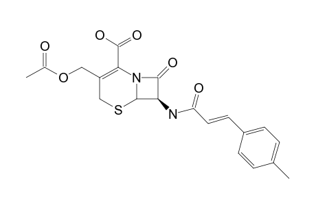 7-BETA-(4-METHYLCINNAMOYL)-AMINO-3-ACETOXYMETHYL-CEPHALOSPORINE