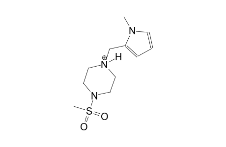 1-[(1-methyl-1H-pyrrol-2-yl)methyl]-4-(methylsulfonyl)piperazin-1-ium