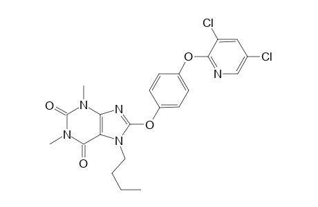 7-Butyl-8-[4-(3,5-dichloropyridin-2-yl)oxyphenoxy]-1,3-dimethylpurine-2,6-dione