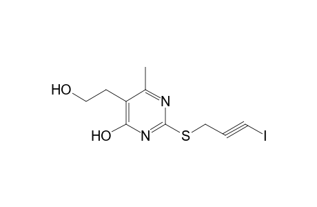 5-(2-hydroxyethyl)-2-(3-iodanylprop-2-ynylsulfanyl)-6-methyl-1H-pyrimidin-4-one