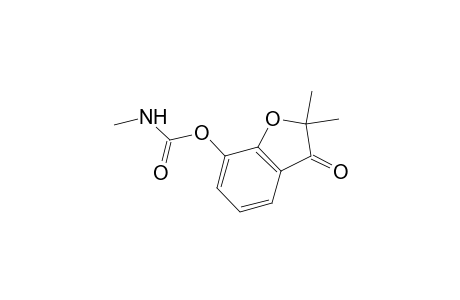 2,2-Dimethyl-3-oxo-2,3-dihydro-1-benzofuran-7-yl methylcarbamate