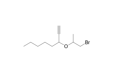 3-(1-Bromopropan-2-yloxy)oct-1-yne