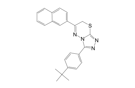 3-(4-tert-butylphenyl)-6-(2-naphthyl)-7H-[1,2,4]triazolo[3,4-b][1,3,4]thiadiazine