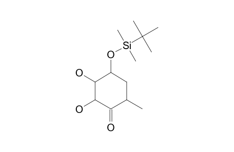 (+/-)-(2RS,3SR,4RS,6SR)-4-(TERT.-BUTYLDIMETHYLSILYLOXY)-2,3-DIHYDROXY-6-METHYLCYCLOHEXANONE