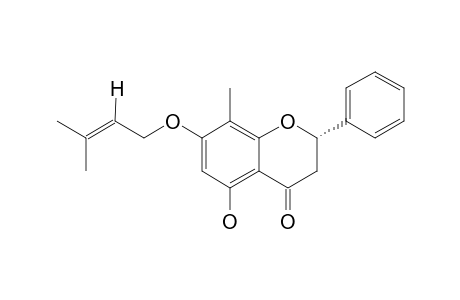 8-C-METHYL-7-O-PRENYLPINOCEMBRIN