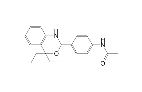 N-[4-(4,4-Diethyl-1,4-dihydro-2H-benzo[d][1,3]oxazin-2-yl)-phenyl]-acetamide