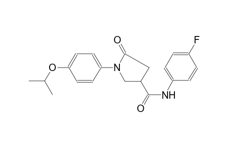 N-(4-Fluorophenyl)-1-(4-isopropoxyphenyl)-5-oxo-3-pyrrolidinecarboxamide