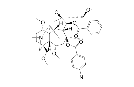 8-DEACETYL-8-P-AMINOBENZOYLDELPHININE