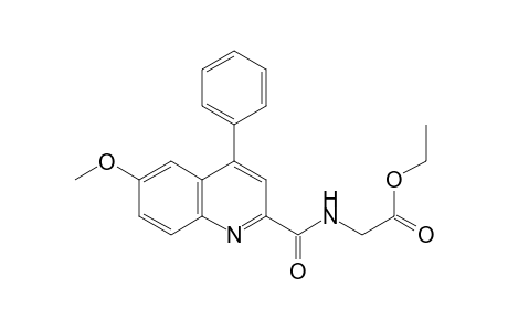 Ethyl N-[(6-methoxy-4-phenylquinolin-2-yl)carbonyl]aminoacetate