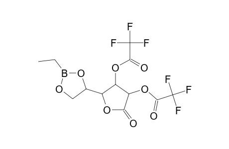 2-(2-Ethyl-1,3,2-dioxaborolan-4-yl)-5-oxo-4-[(trifluoroacetyl)oxy]tetrahydro-3-furanyl trifluoroacetate