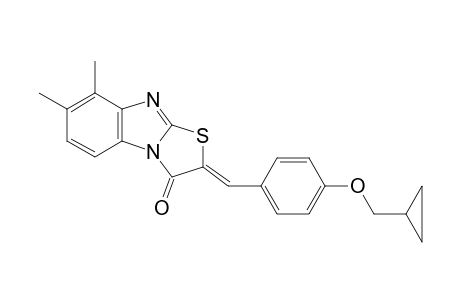 thiazolo[3,2-a]benzimidazol-3(2H)-one, 2-[[4-(cyclopropylmethoxy)phenyl]methylene]-7,8-dimethyl-, (2Z)-