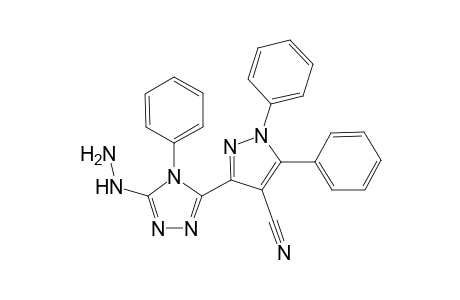 3-(5-Hydrazino-4-phenyl-4H-1,2,4-triazol-3-yl)-1,5-diphenyl-1H-pyrazole-4-carbonitrile
