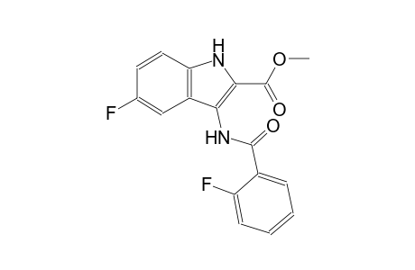 methyl 5-fluoro-3-[(2-fluorobenzoyl)amino]-1H-indole-2-carboxylate