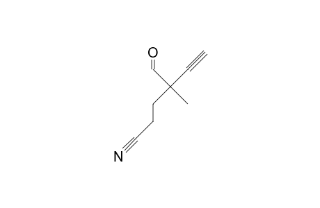 4-formyl-4-methyl-hex-5-ynenitrile