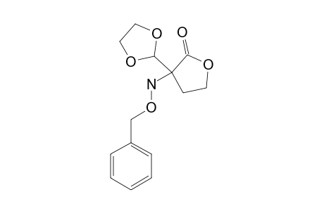 3-(O-BENZYLHYDROXYLAMINE)-3-(1,3-DIOXOLAN-2-YL)-TETRAHYDRO-2-FURANONE