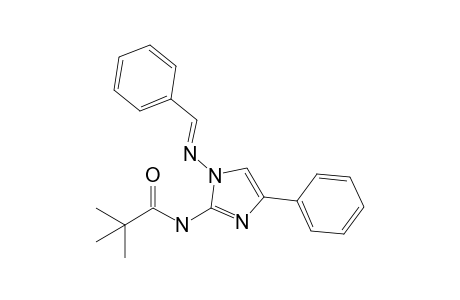 2,2-Dimethyl-N-[4-phenyl-1-[(E)-(phenylmethylene)amino]-2-imidazolyl]propanamide