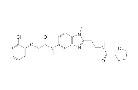 2-furancarboxamide, N-[2-[5-[[2-(2-chlorophenoxy)acetyl]amino]-1-methyl-1H-benzimidazol-2-yl]ethyl]tetrahydro-