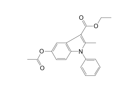 ethyl 5-(acetyloxy)-2-methyl-1-phenyl-1H-indole-3-carboxylate