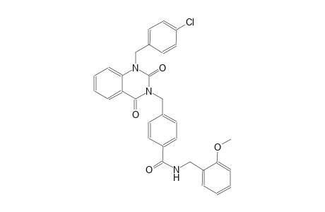 4-[(1-(4-chlorobenzyl)-2,4-dioxo-1,4-dihydro-3(2H)-quinazolinyl)methyl]-N-(2-methoxybenzyl)benzamide