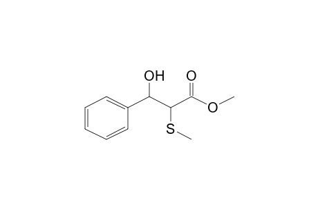 Methyl 3-hydroxy-2-(methylsulfanyl)-3-phenylpropanoate