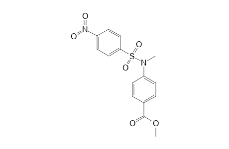 Methyl N-nosyl-N-methyl-p-aminobenzoate