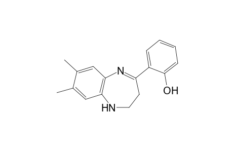 o-(2,3-dihydro-7,8-dimethyl-1H-1,5-benzodiazepin-4-yl)phenol