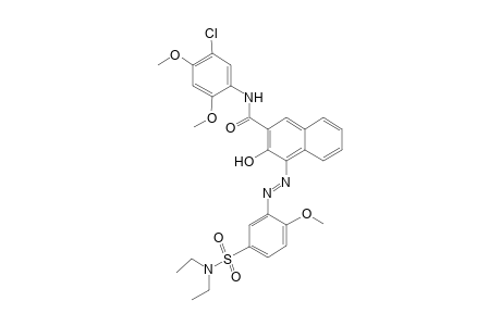 2-Naphthalenecarboxamide, N-(5-chloro-2,4-dimethoxyphenyl)-4-[[5-[(diethylamino)sulfonyl]-2-methoxyphenyl]azo]-3-hydroxy-