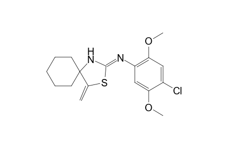 2-[(4-Chloro-2,5-dimethoxyphenyl)imino]-4-methylene-3-thia-1-azaspiro-[4.5]decane