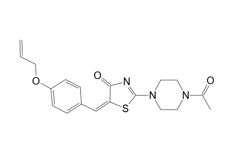 (5E)-2-(4-acetyl-1-piperazinyl)-5-[4-(allyloxy)benzylidene]-1,3-thiazol-4(5H)-one