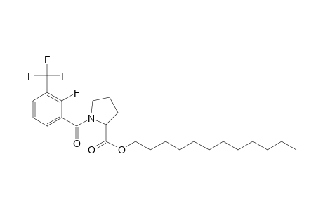 L-Proline, N-(2-fluoro-3-trifluoromethylbenzoyl)-, dodecyl ester