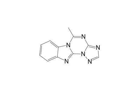 5-Methyl-1,2,4-triazolo-(1',5':1,2)-1,3,5-triazino(5,6-A)benzimidazole