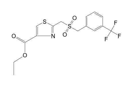 2-{{[m-(trifluoromethyl)benzyl]sulfonyl}methyl}-4-thiazolecarboxylic acid, ethyl ester