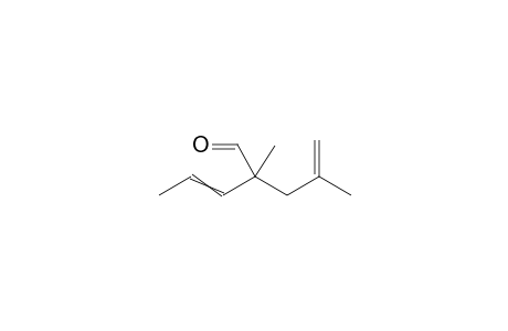 2-Methyl-2-(2-methylprop-2-en-1-yl)pent-3-enal