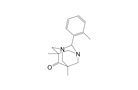 5,7-dimethyl-2-(2-methylphenyl)-1,3-diazatricyclo[3.3.1.1~3,7~]decan-6-one