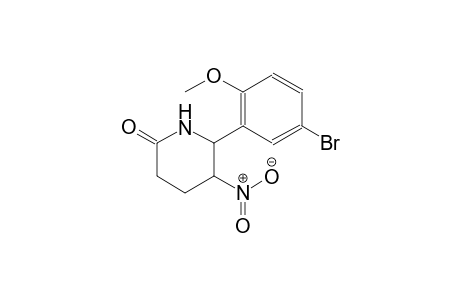 6-(5-Bromo-2-methoxyphenyl)-5-nitro-2-piperidinone