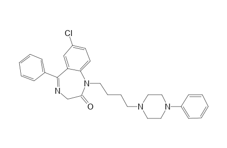 7-Chloro-5-phenyl-1-[4-(4-phenyl-piperazin-1-yl)-butyl]-1,3-dihydro-benzo[E][1,4]- diazepin-2-one