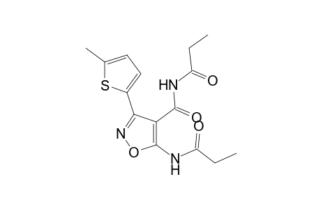 Isoxazole-4-carboxamide, 3-(5-methyl-2-thienyl)-N-(1-oxopropyl)-5-(1-oxopropylamino)-