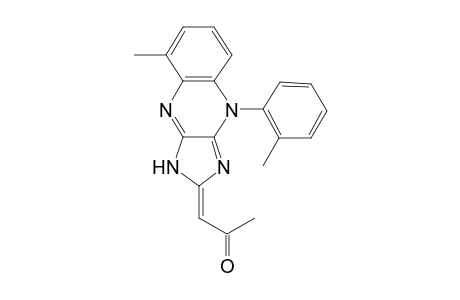 1-(4'-{2''-Tolyl}-8'-methyl-1',4'-dihydro-2H-imidazo[4,5-b]quinoxalin-2'-ylidene]-propan-2-one
