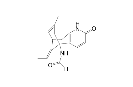 (E)-N-(11-ethylidene-7-methyl-2-oxo-1,2,5,6,9,10-hexahydro-5,9-methanocycloocta[b]pyridin-5-yl)formamide