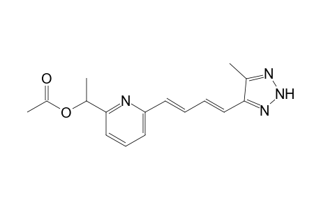 1-{6-[(1E,3E)-4-(5-methyl-2H-[1,2,3]triazol-4-yl)-1,3-butadienyl]-2-pyridyl}ethyl acetate