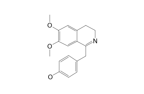 Isoquinoline, 3,4-dihydro-6,7-dimethoxy-1-[4-hydroxybenzyl]-