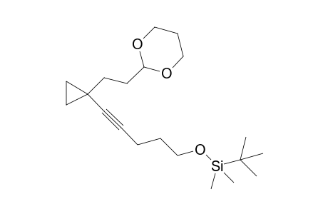 (5-(1-(2-(1,3-dioxan-2-yl)ethyl)cyclopropyl)pent-4-ynyloxy)(tert-butyl)dimethylsilane
