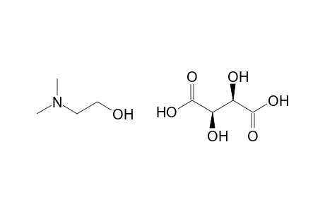 2-(dimethylamino)ethanol, L-(+)-tartrate (salt)