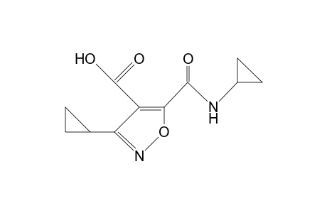 4-Isoxazolecarboxylic acid, 3-cyclopropyl-5-[(cyclopropylamino)carbonyl]-