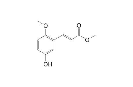 (E)-3-(5-hydroxy-2-methoxy-phenyl)acrylic acid methyl ester