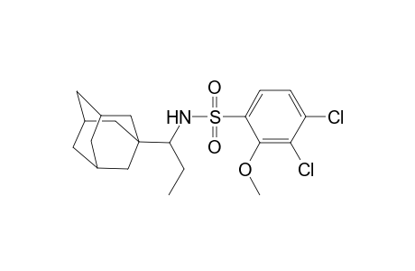 N-[1-(1-adamantyl)propyl]-3,4-bis(chloranyl)-2-methoxy-benzenesulfonamide