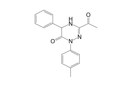 3-Acetyl-5-phenyl-1-p-tolyl-4,5-dihydro-1H-[1,2,4]triazin-6-one