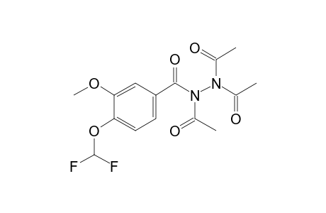 4-(Difluoromethoxy)-3-methoxybenzohydrazide, N,N',N'-tris-acetyl